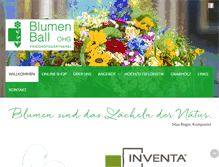 Tablet Screenshot of blumen-ball.de